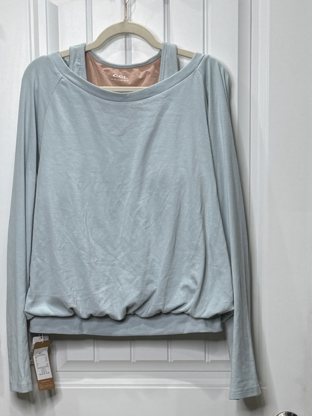 OGL Women’s Size 2XL Foam Blue Eco-Mousse LiteWarm Multi-Wear Layering Top NWT